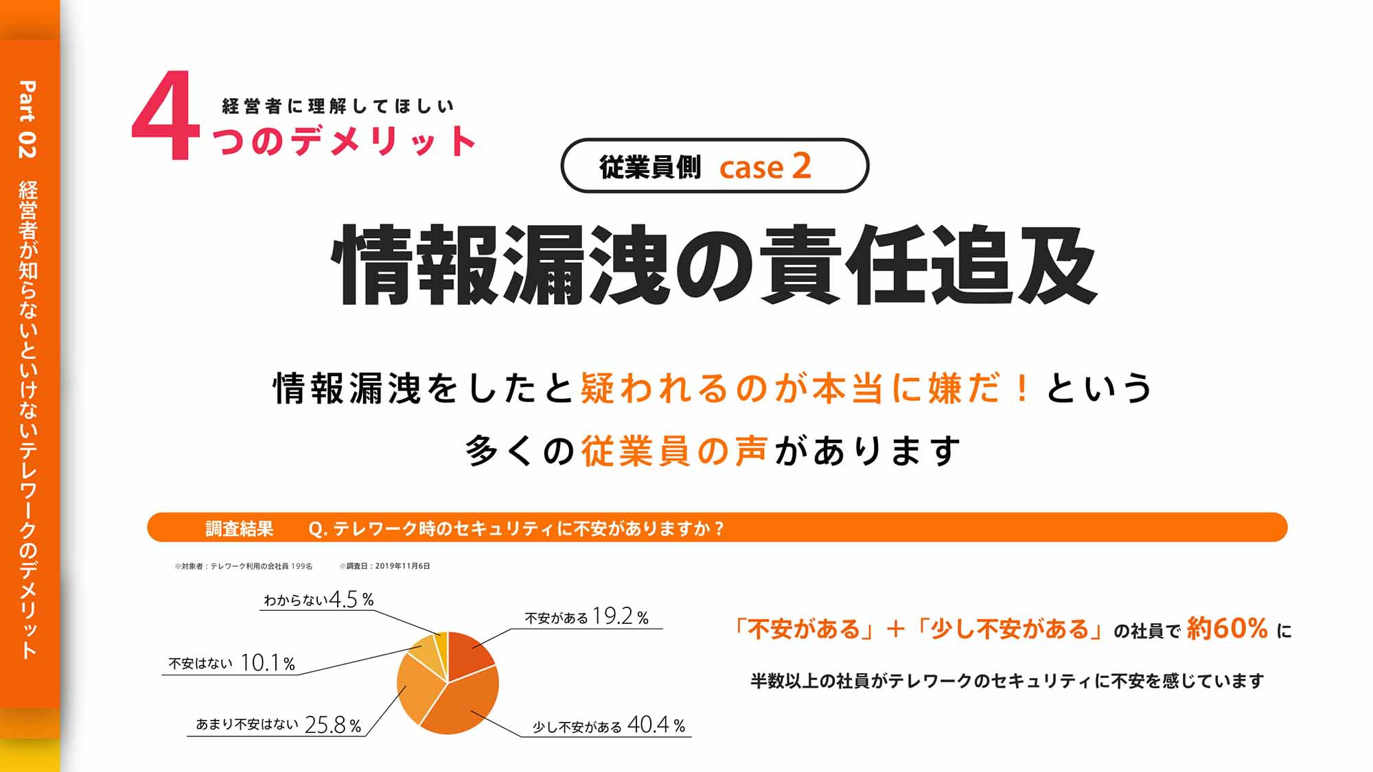 従業員側：情報漏洩の責任追及